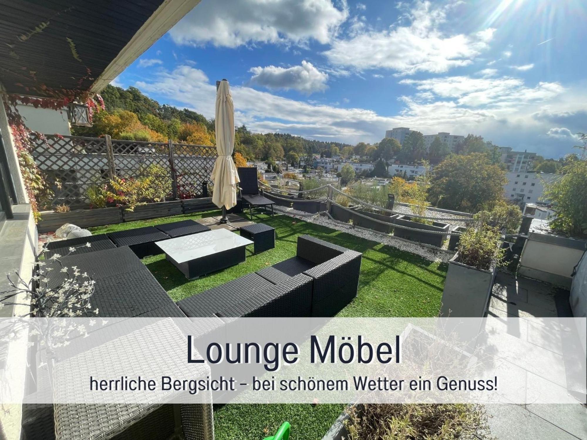 Penthouse - 3 Schlafzimmer- Sonnige Dachterrasse -Whirlpool & Alpenblick - Perfekt Fuer Romantik Oder Familienurlaub Mit Kind, Hund Willkommen - By Ferienwohnenamsee - Uberlingen Bagian luar foto