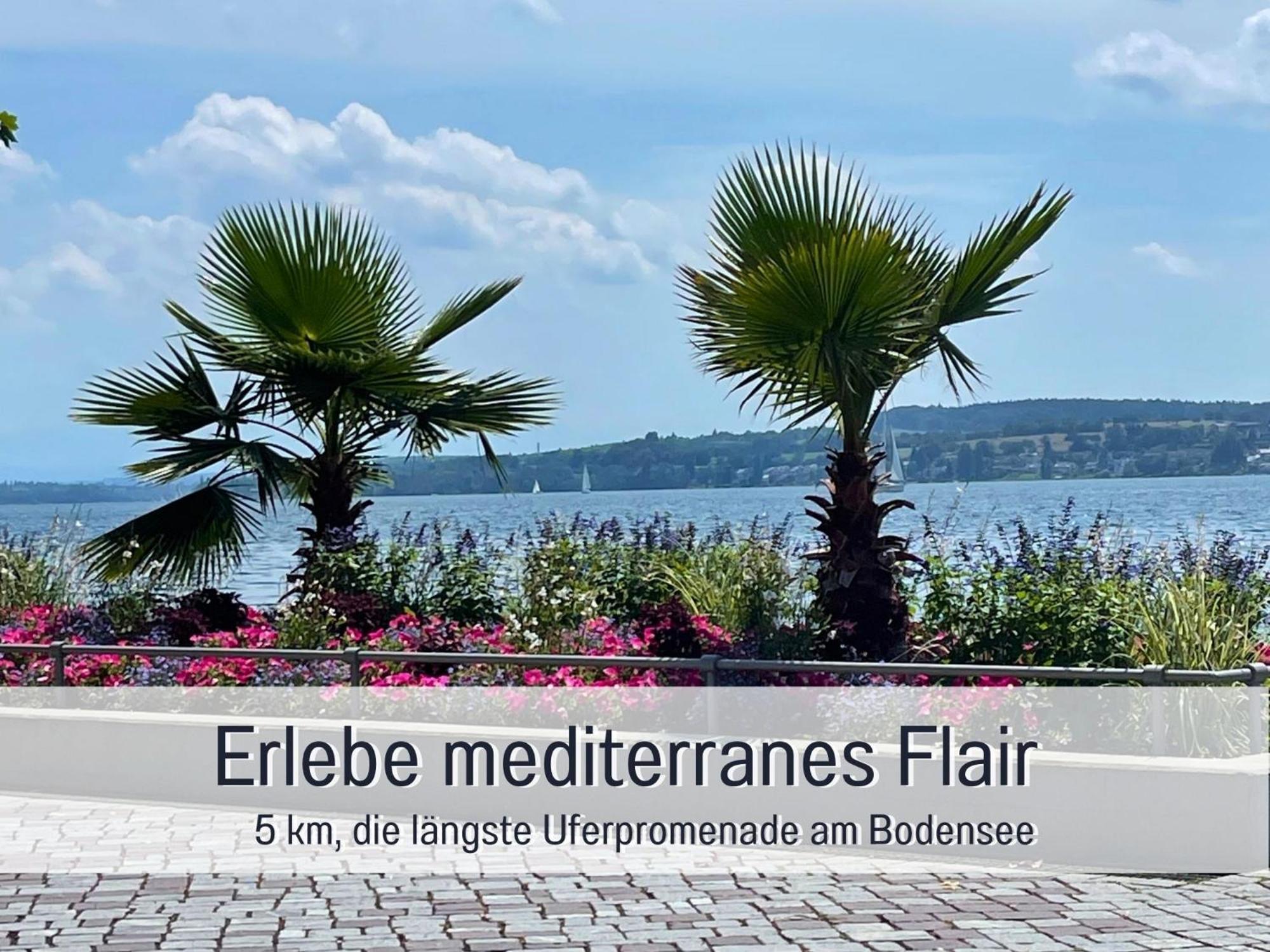 Penthouse - 3 Schlafzimmer- Sonnige Dachterrasse -Whirlpool & Alpenblick - Perfekt Fuer Romantik Oder Familienurlaub Mit Kind, Hund Willkommen - By Ferienwohnenamsee - Uberlingen Bagian luar foto