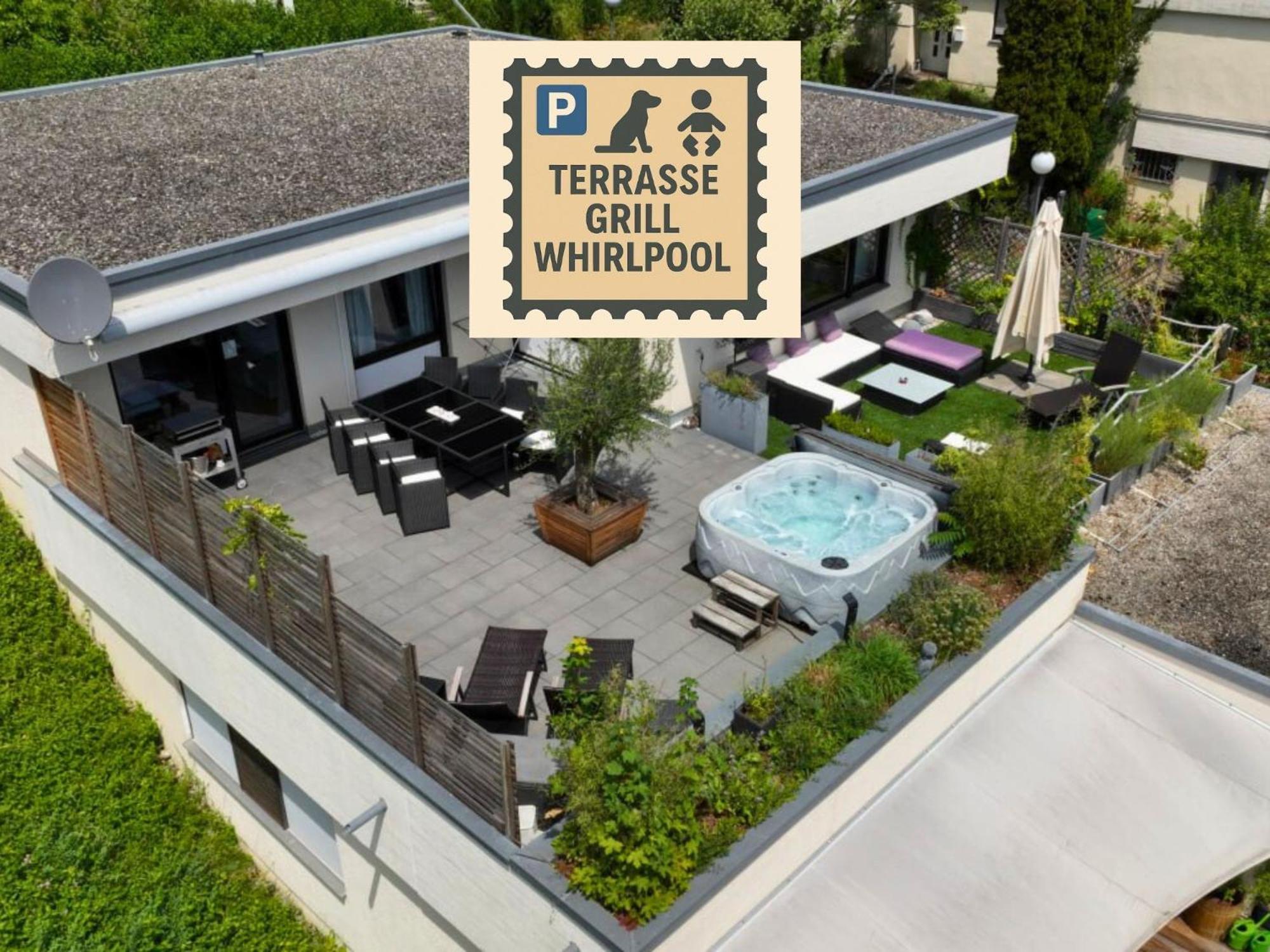 Penthouse - 3 Schlafzimmer- Sonnige Dachterrasse -Whirlpool & Alpenblick - Perfekt Fuer Romantik Oder Familienurlaub Mit Kind, Hund Willkommen - By Ferienwohnenamsee - Uberlingen Bagian luar foto